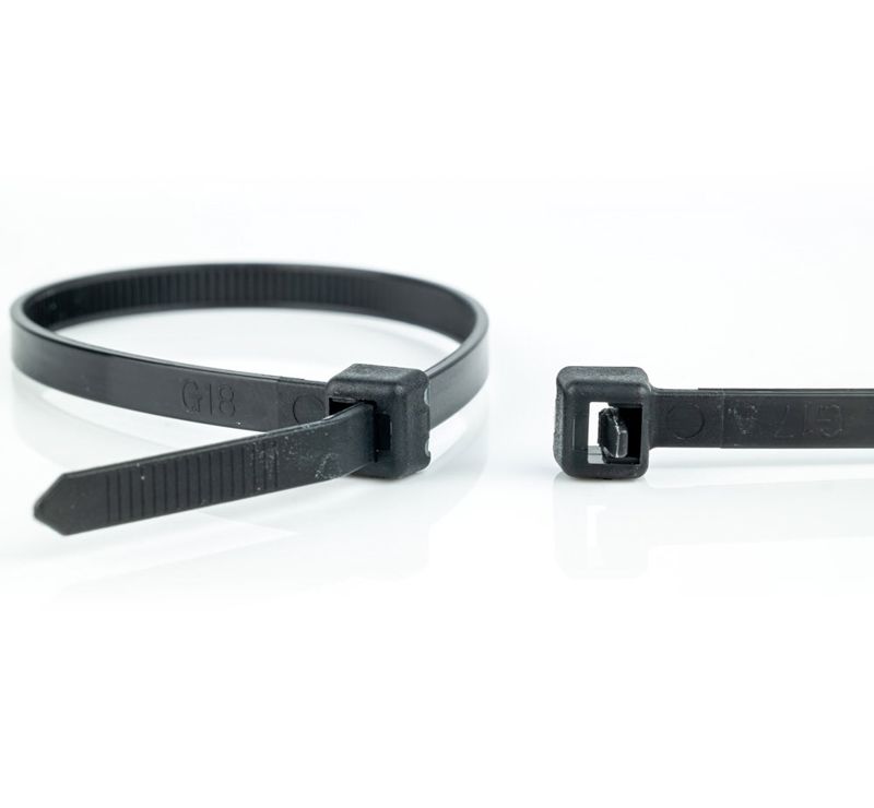 Miniatuur van WKK colsonband 3.6x300mm hittebestendig (120°C) zwart - per 100 stuks (120194071)