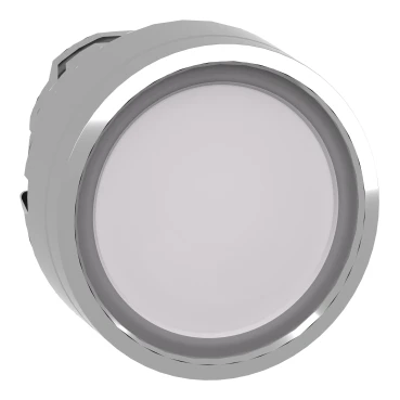 Miniatuur van Schneider Electric Harmony XB4 drukknop met universele LED Ø22mm - wit (ZB4BW313)