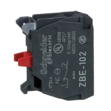 Miniatuur van Schneider Electric Harmony XB4 contactelement voor kop Ø22mm 1NC (ZBE102)