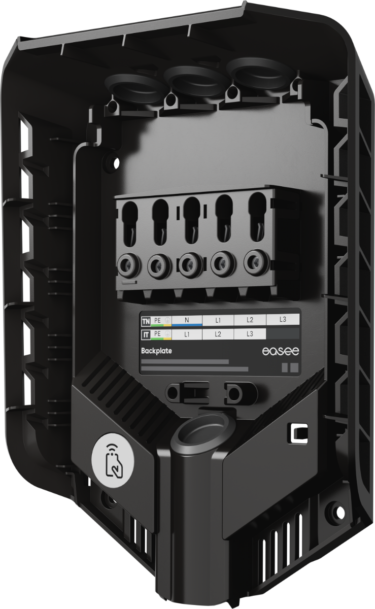 Miniatuur van Easee Charge Pro laadpaal 22kW MID type 2 socket - zwart (10263)