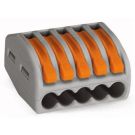 Wago steekklem 5-voudig 2,5mm2 met hendels per 40 stuks (222-415)