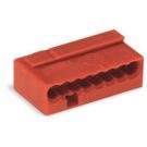Wago micro steekklem 8-voudig 0,6-0,8mm2 rood per 50 stuks (243-808)