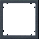 Gira adapterraam vierkant 45x45mm - systeem 55 zwart mat (0283005)