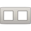 Niko tweevoudige afdekplaat 71mm centerafstand - Original Light Grey (102-76800)