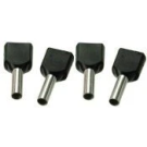 SOLAR twin adereindhuls geïsoleerd 2x1.5mm2 hulslengte 8mm zwart - per 100 stuks (1505164)