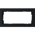 Gira E2 afdekplaat stopcontact 2-voudig z/ms - zwart mat (100209)