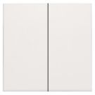 Niko centraalplaat voor dubbele elektronische schakelaar of drukknop - Original White (101-31004)