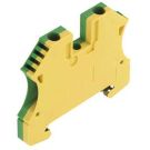 Weidmüller rijgklem 2-draads 4mm2 - groen/geel (1010100000)