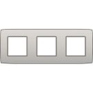 Niko afdekplaat 3 horizontaal/verticaal - 71mm centerafstand - Original Light Grey (102-76700)