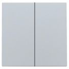 Niko centraalplaat voor dubbele elektronische schakelaar of drukknop - Intense Sterling (121-31004)