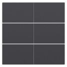 Niko afwerkingsset 6-voudig 24V anthracite coated (122-60050)