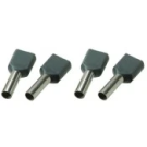 SOLAR twin adereindhuls geïsoleerd 2x4mm2 hulslengte 12mm grijs - per 100 stuks (1505166)