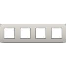 Niko afdekplaat 4 horizontaal/verticaal - 71mm centerafstand - Original Light Grey (102-76400)