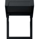 Gira Montageplaat met klapdeksel systeem 55 zwart mat (2658005)