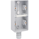 Niko Hydro opbouwdoos 2-voudig met M20 ingang en wartel - grijs (700-84251)