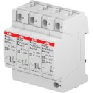 ABB overspanningsbeveiliging type 2 3P+N (TN, TN-C-S, TN-S, TT) 20kA DIN-rail (OVR T2 3N 40-275 P QS)