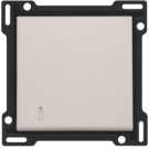 Niko centraalplaat voor enkelvoudige schakelaar of drukknop met transparant venstertje - Original Light Grey (102-60005)