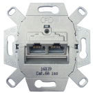 Universele data wandcontactdoos UAE inbouw basiselement UTP 2-voudig Cat6A(39071)