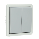 Niko Hydro waterdicht serieschakelaar - grijs - met insteekklemmen (700-31505)