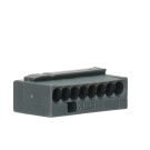 Wago micro steekklem 8-voudig 0,6-0,8mm2 donkergrijs per 50 stuks (243-208)
