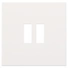 Niko centraalplaat voor dubbele USB-A-lader - Pure Steel White (154-68001)