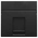 Niko centraalplaat data 1x RJ45 piano black coated (200-65100)