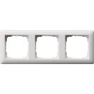 Gira afdekplaat stopcontact 3-voudig - standaard 55 zuiver wit mat (021304)