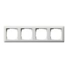 Gira afdekplaat stopcontact 4-voudig - standaard 55 zuiver wit mat (021404)