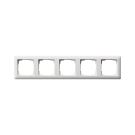 Gira afdekplaat stopcontact 5-voudig - standaard 55 zuiver wit mat (021504)