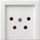 Gira centraalplaat KPN-aansluitdoos 4-polig - Systeem 55 zuiver wit mat (027927)