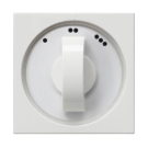 Gira centraalplaat 3-standen schakelaar inzetplaat/knop - systeem 55 zuiver wit mat (066927)