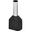 Klauke twin adereindhuls 1.5mm2 hulslengte 12mm zwart - per 100 stuks (87212)