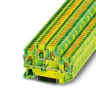 Phoenix Contact twee-etage rijgklem met push-in aansluiting 2,5 mm² - groen/geel (PTTB 2,5-PE)