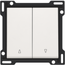 Niko centraalplaat voor tweevoudige rolluikdrukknop - Original White (101-65914)