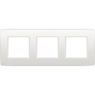 Niko afdekplaat 3 horizontaal/verticaal - 71mm centerafstand - Original White (101-76700)