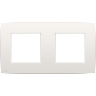 Niko tweevoudige afdekplaat 71mm centerafstand - Original White (101-76800)