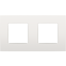 Niko tweevoudige afdekplaat 71mm centerafstand - Intense White (120-76800)