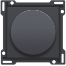 Niko centraalplaat voor draaiknopdimmer voor systemen met 1-10V stroomsturing - Intense Antraciet (122-31000)