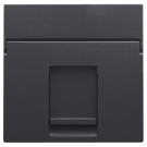 Niko centraalplaat voor enkelvoudige UTP/STP data contactdoos - Intense Antraciet (122-65100)