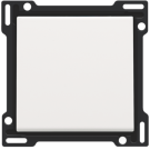 Niko centraalplaat voor enkelvoudige schakelaar of drukknop - Pure Steel White (154-61105)