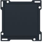 Niko centraalplaat voor enkelvoudige schakelaar of drukknop - Intense Matt Black / Pure Steel Black (161-61105)
