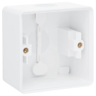 Niko Hydro waterdicht enkelvoudige opbouwdoos leeg met 2x membraam ingang - wit (701-83101)