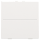 Niko afwerkingsset voor draadloze schakelaar met 2 toetsen - Pure Steel White (154-00001)
