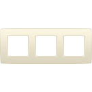 Niko afdekplaat 3 horizontaal/verticaal - 71mm centerafstand - Original Cream (100-76700)