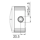 Wiska kabeldoos 10-voudige invoer IP67 - grijs (10060531)
