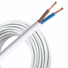 Helukabel VTMB (H05VV-F) kabel 2x1.5mm2 wit per rol 100 meter