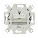 Universele wandcontactdoos inbouw basiselement UTP 1-voudig Cat5e en Cat6 (39040)