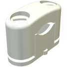 OBO SOM-zadel met kunststofschroef 5-13mm - lichtgrijs (3079 LGR)