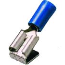 Intercable Q-serie DIN geïsoleerde vlaksteekhuls 1,5-2,5 mm² 6,3x0,8 + aftakking - blauw per 100 stuks (ICIQ2FHA)