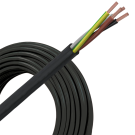 Helukabel VTMB (H05VV-F) kabel 4x0.75mm2 zwart per rol 100 meter